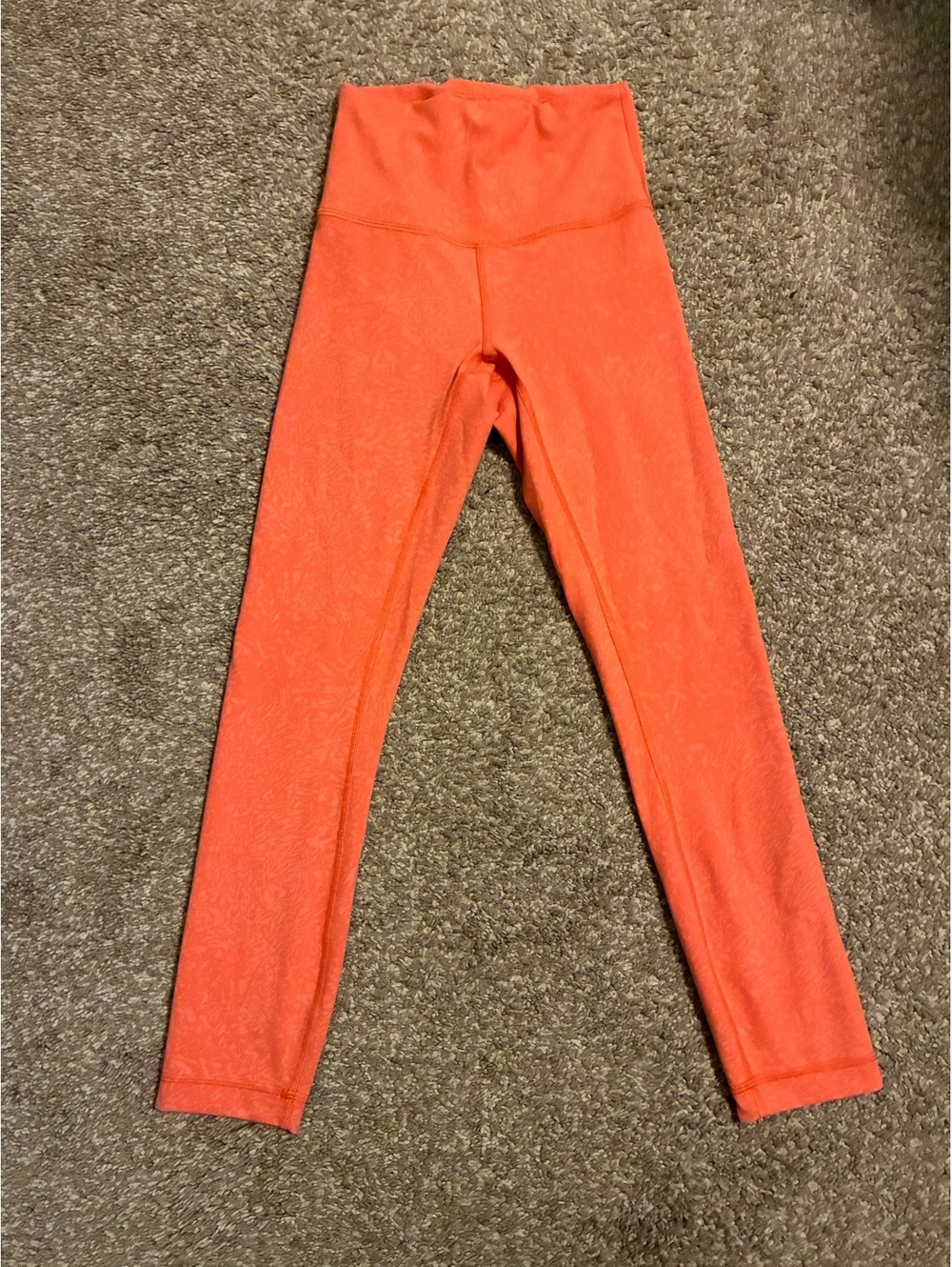 Lululemon Tights Warm Coral Orange - Size 2
